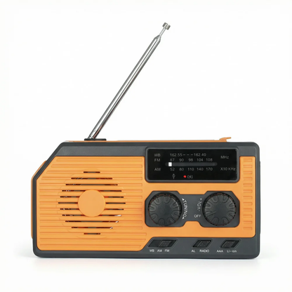 SurvivalSphere All-in-One Emergency Radio with Solar and Crank