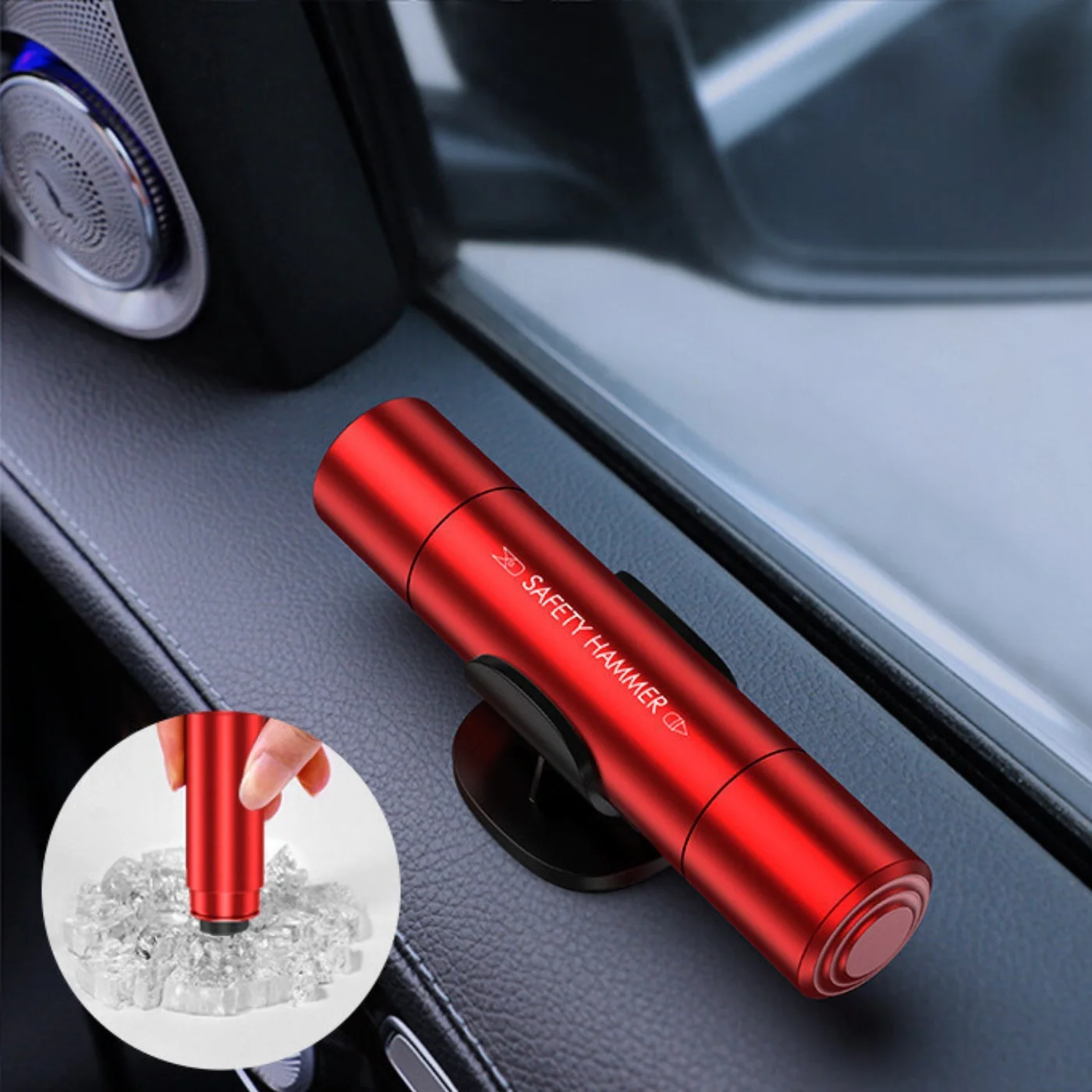 QuickEscape 2-in-1 Emergency Tool: Glass Breaker & Seat Belt Cutter