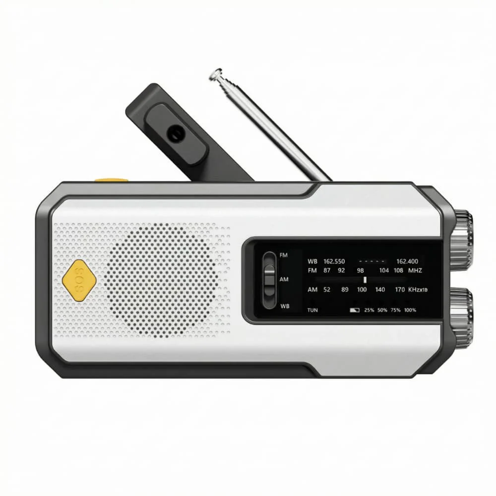 Essential Survival Radio with Solar Power & Hand Crank
