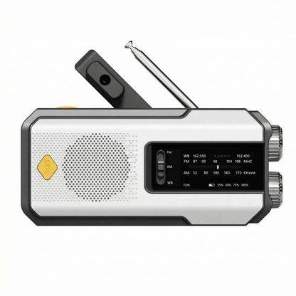 Essential Survival Radio with Solar Power & Hand Crank