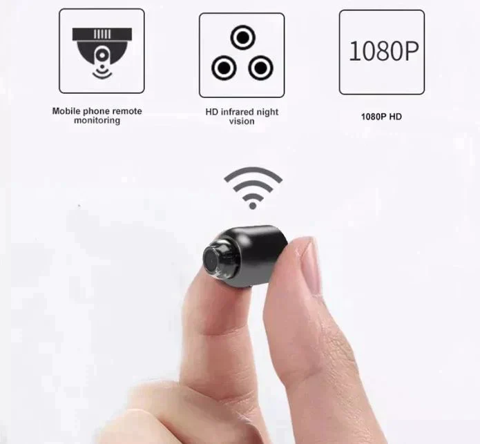 Compact WiFi Surveillance Camera 1080P HD with Night Vision