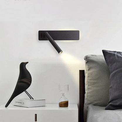 Adjustable LED Wall Lamp for Cozy Bedside Reading