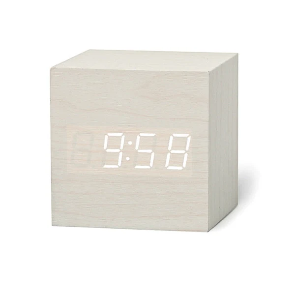 SleekCube LED Alarm Clock with Easy Read Display