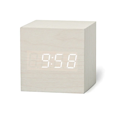 SleekCube LED Alarm Clock with Easy Read Display