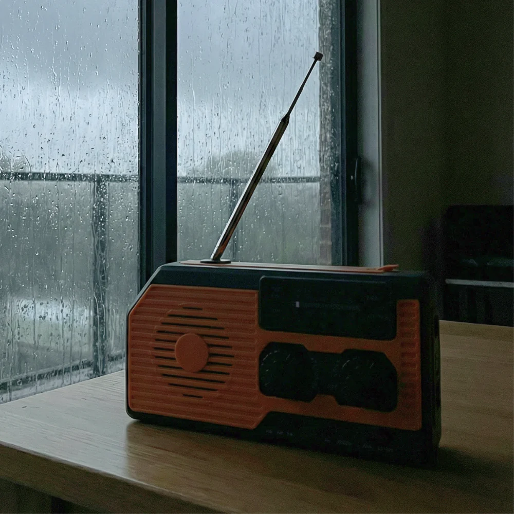 SurvivalSphere All-in-One Emergency Radio with Solar and Crank