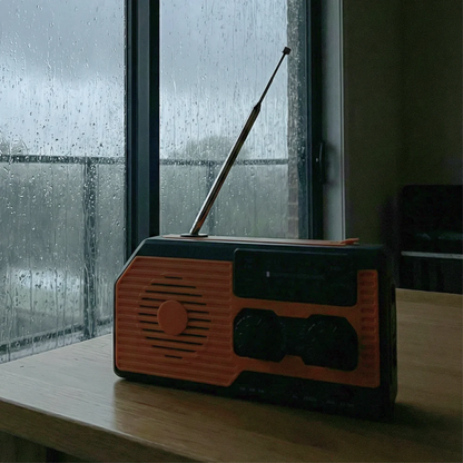 SurvivalSphere All-in-One Emergency Radio with Solar and Crank