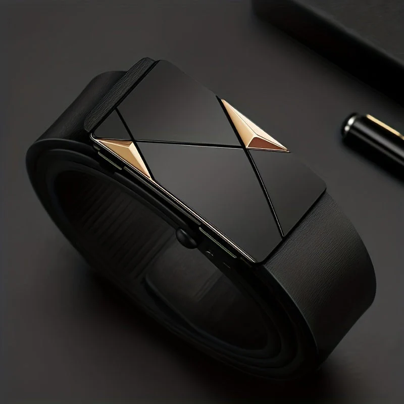 Versatile Adjustable Leather Belt for Men