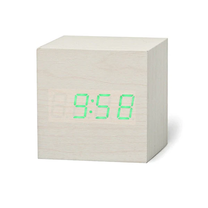 SleekCube LED Alarm Clock with Easy Read Display