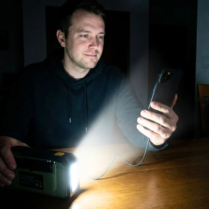 Essential Survival Radio with Solar Power & Hand Crank