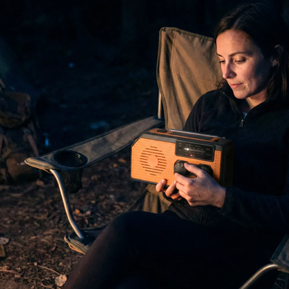 SurvivalSphere All-in-One Emergency Radio with Solar and Crank