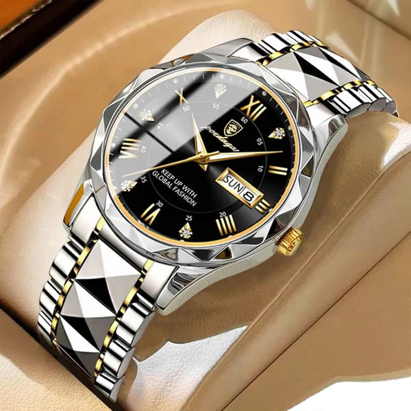 Elite Men's Timepiece with Quartz Precision and Stainless Steel Design