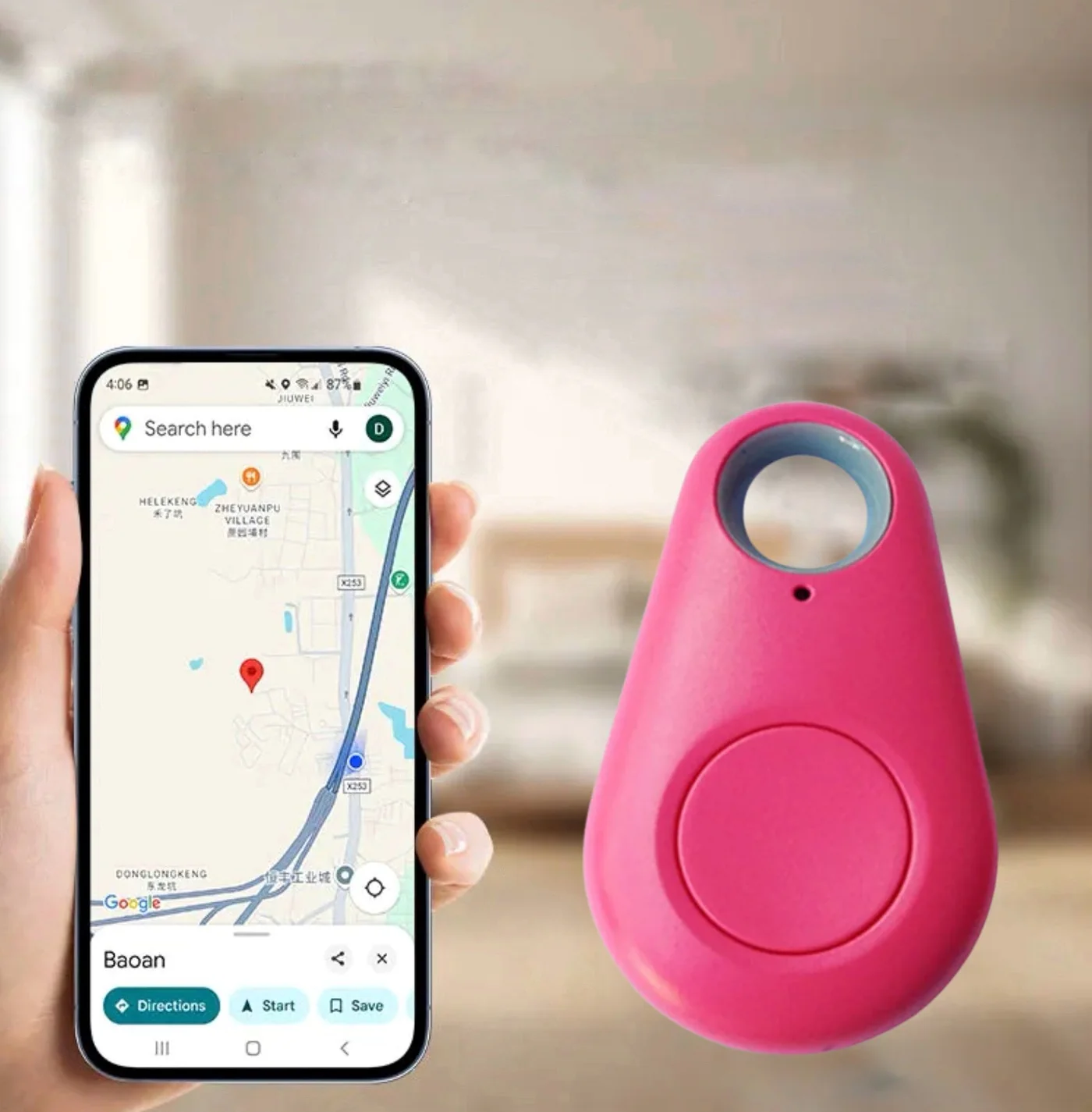 SafeTrack Mini GPS Locator for Kids with SOS Notification