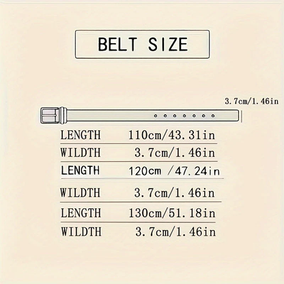Versatile Adjustable Leather Belt for Men