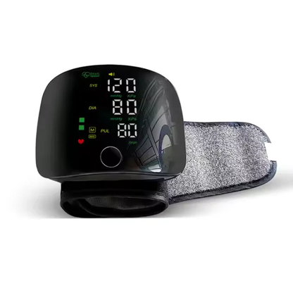 Smart Wrist Blood Pressure Tracker with USB Recharge and LED Readout