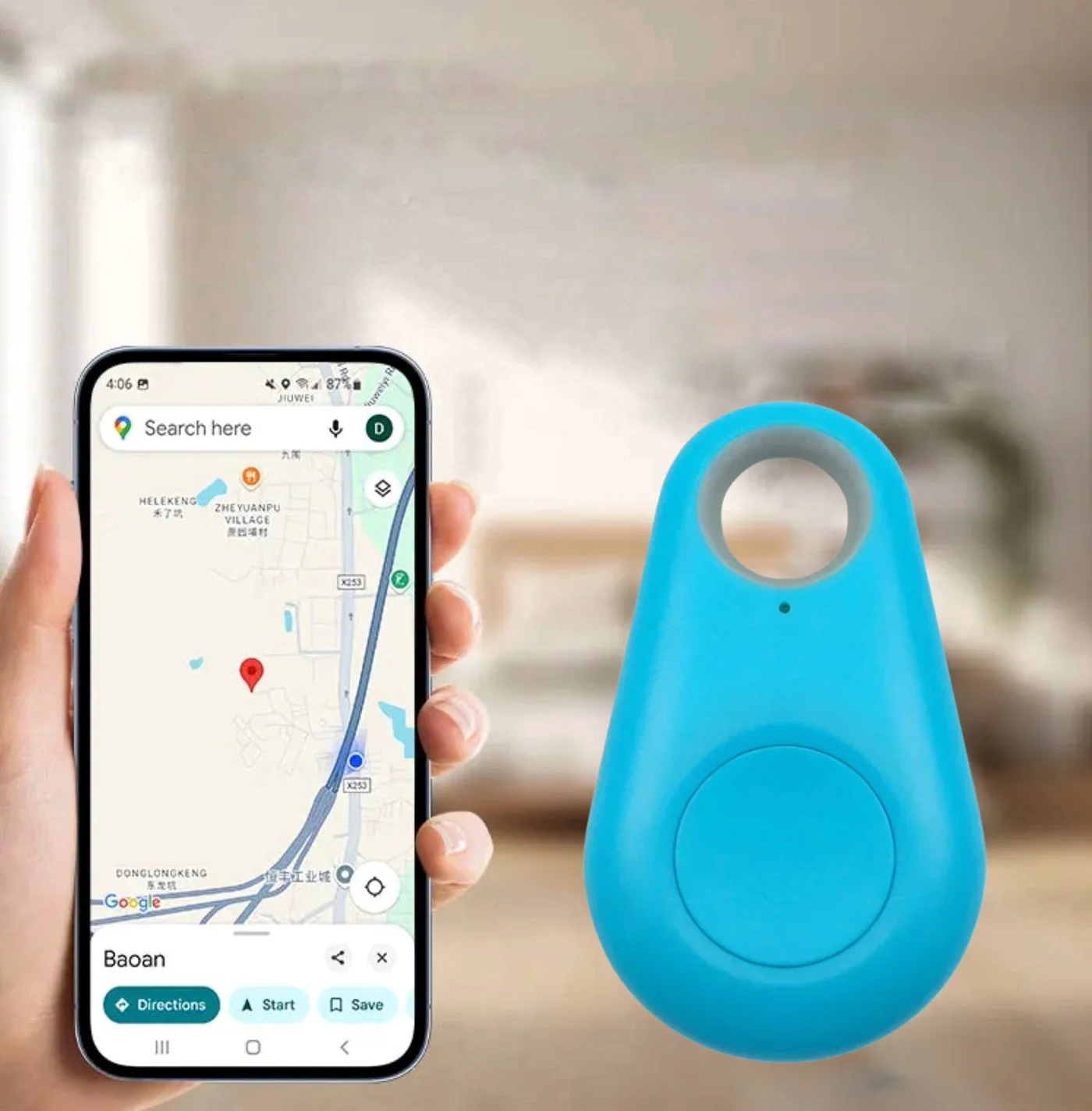 SafeTrack Mini GPS Locator for Kids with SOS Notification