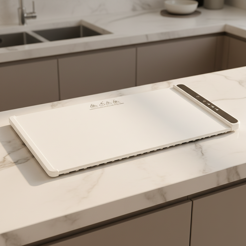 Smart Food Warming Mat with Timer and Protective Pad