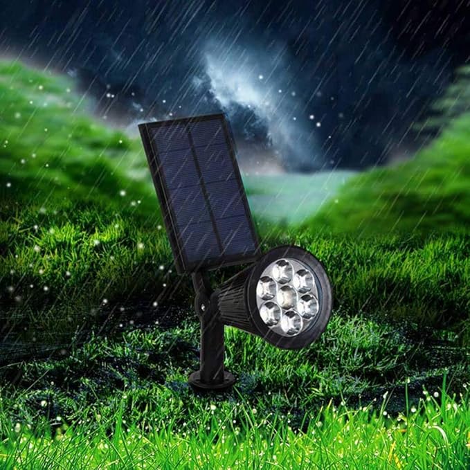 Illuminate Your Outdoor Space with Adjustable Solar Spotlight