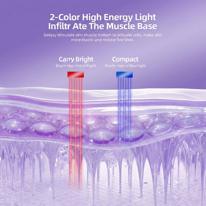 Rechargeable Facial and Body Massager with LED Therapy