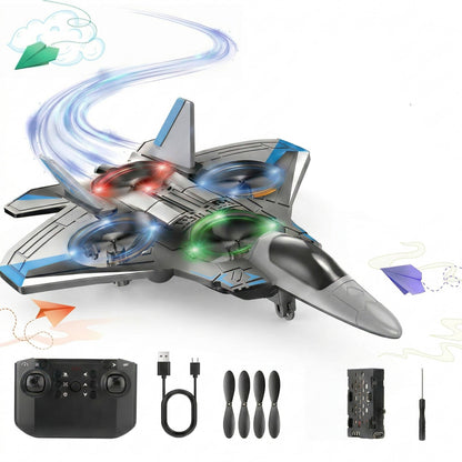 Stunt-Ready Remote-Control Plane with Auto Hovering Features
