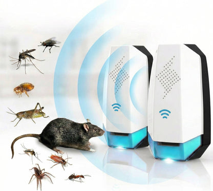 Eco-Friendly Ultrasonic Pest Control Device – 2 Pack
