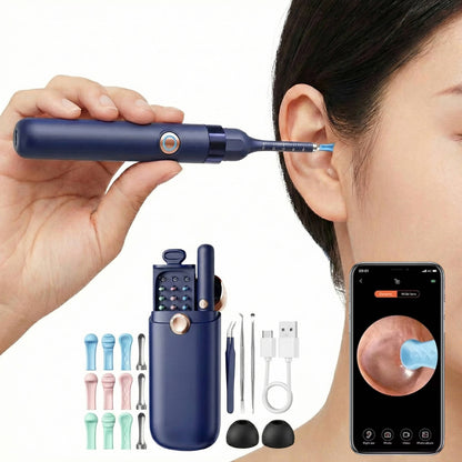 Smart Ear Hygiene Tool with HD Camera and Travel Case