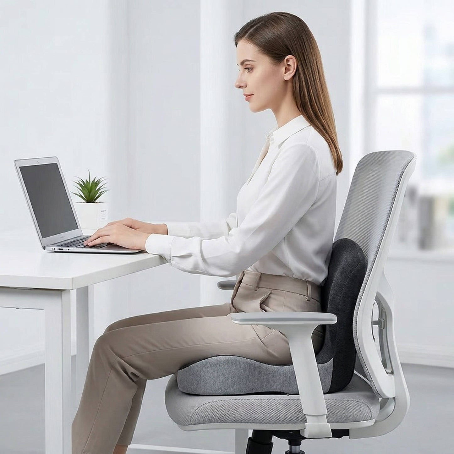 Comfort-Boosting Memory Foam Cushion for Home & Office Use