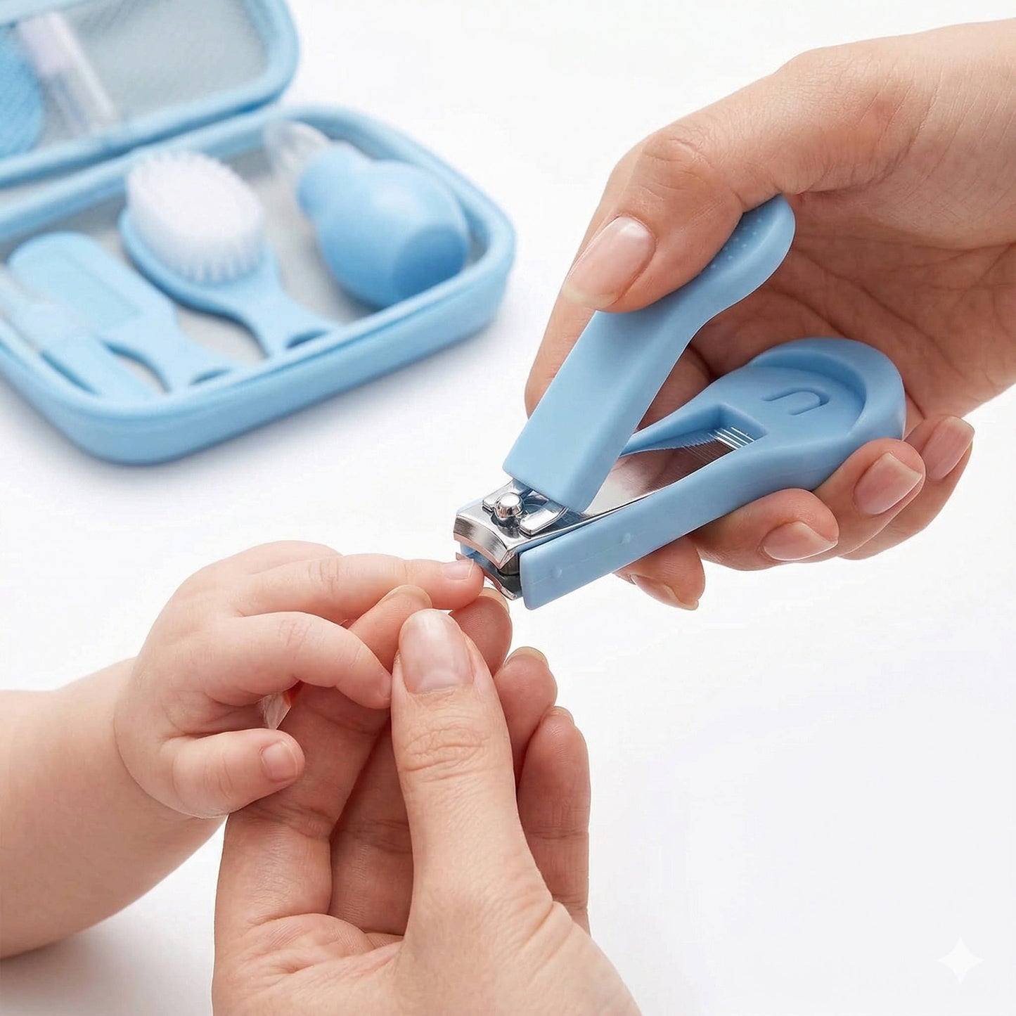 12-Piece Infant Care Set: Clippers, Brush, Comb & More