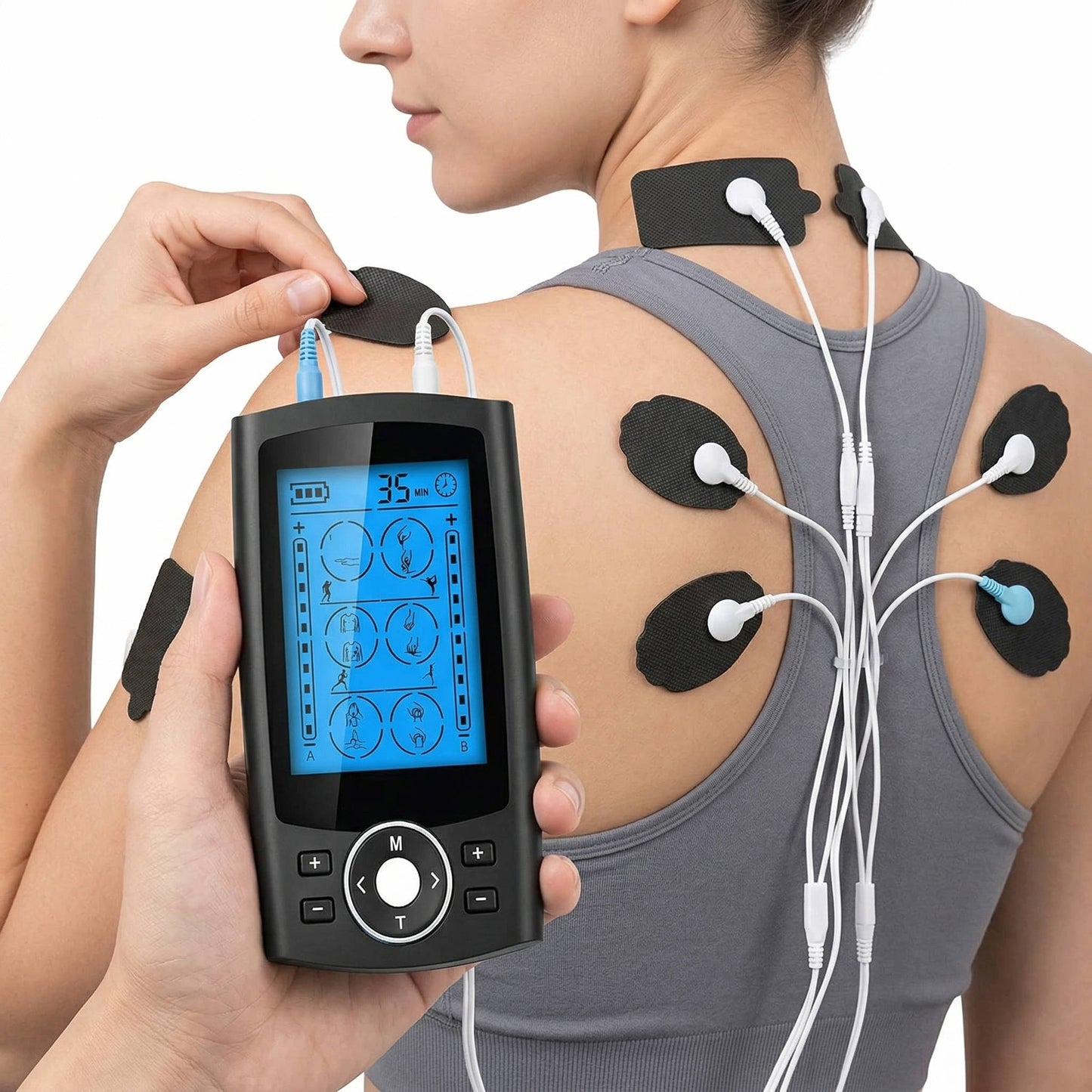 Revitalizing Muscle Relaxer with Dual Channels and 10 Pads