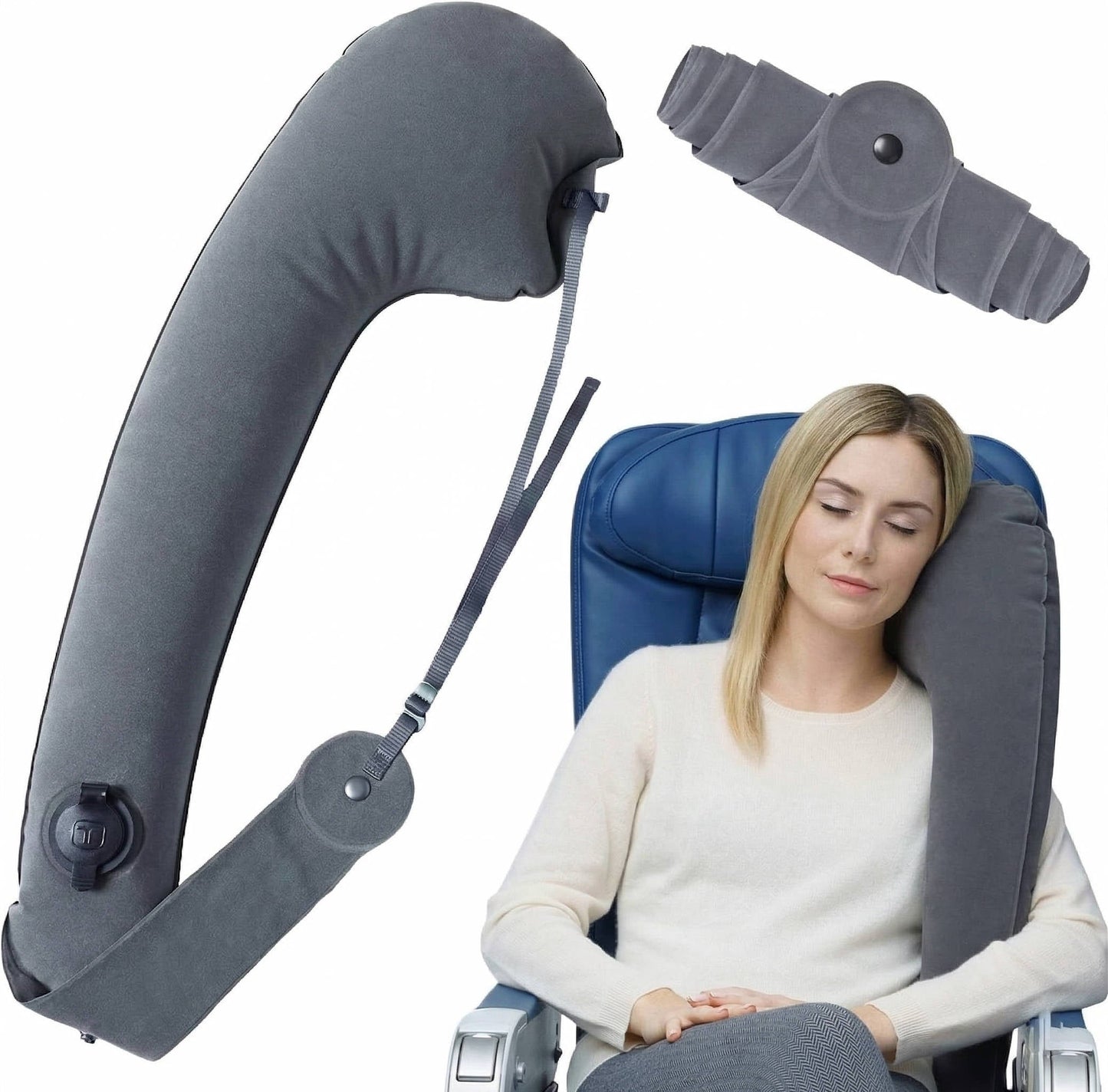 Ultimate Comfort Travel Pillow for Airplanes and Cars