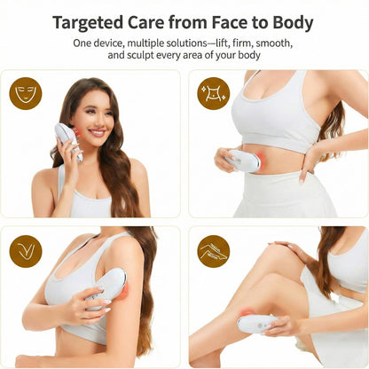 Rechargeable Facial and Body Massager with LED Therapy