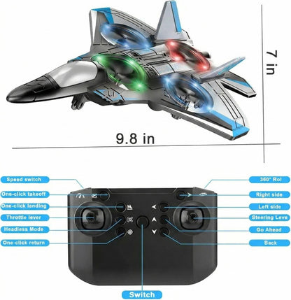 Stunt-Ready Remote-Control Plane with Auto Hovering Features