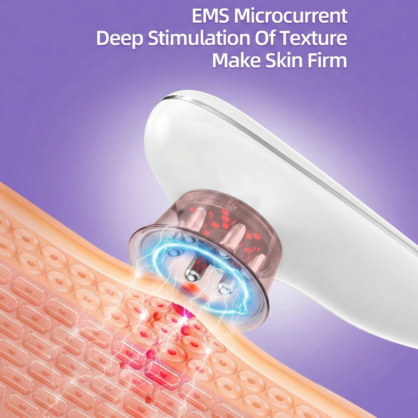 Rechargeable Facial and Body Massager with LED Therapy