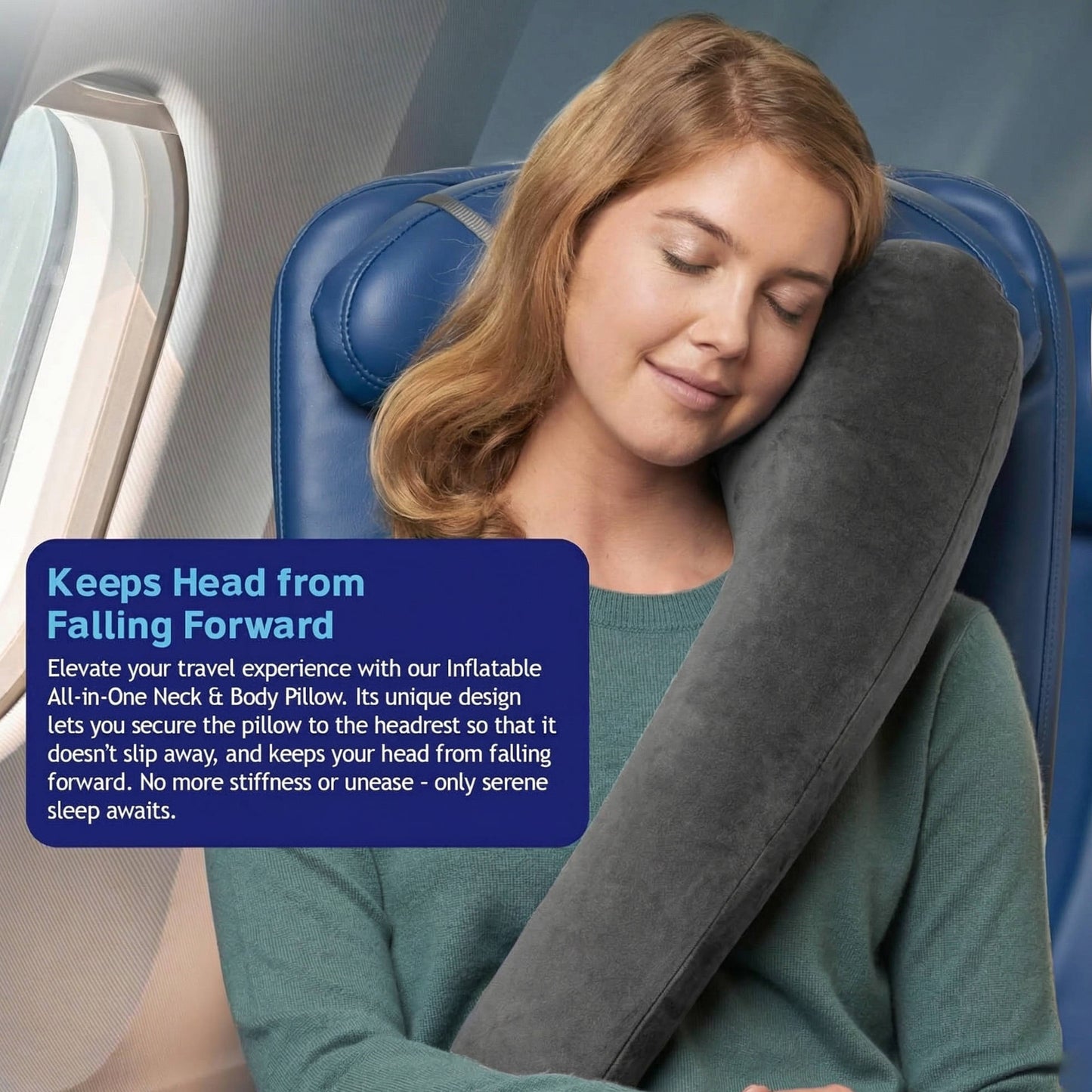 Ultimate Comfort Travel Pillow for Airplanes and Cars