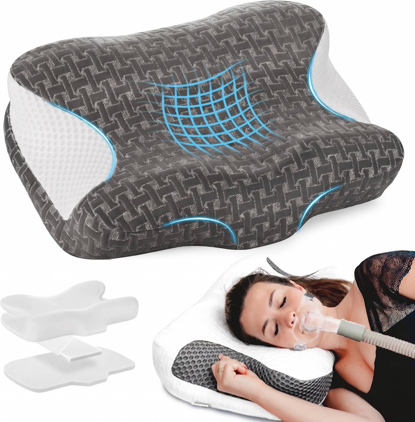 Customizable Comfort Pillow for Side and Back Sleepers