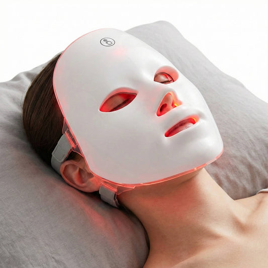 Wireless LED Facial Treatment Mask with Adjustable Fit