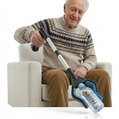 Extendable Grabbing Tool with Magnetic Tip and Compact Design