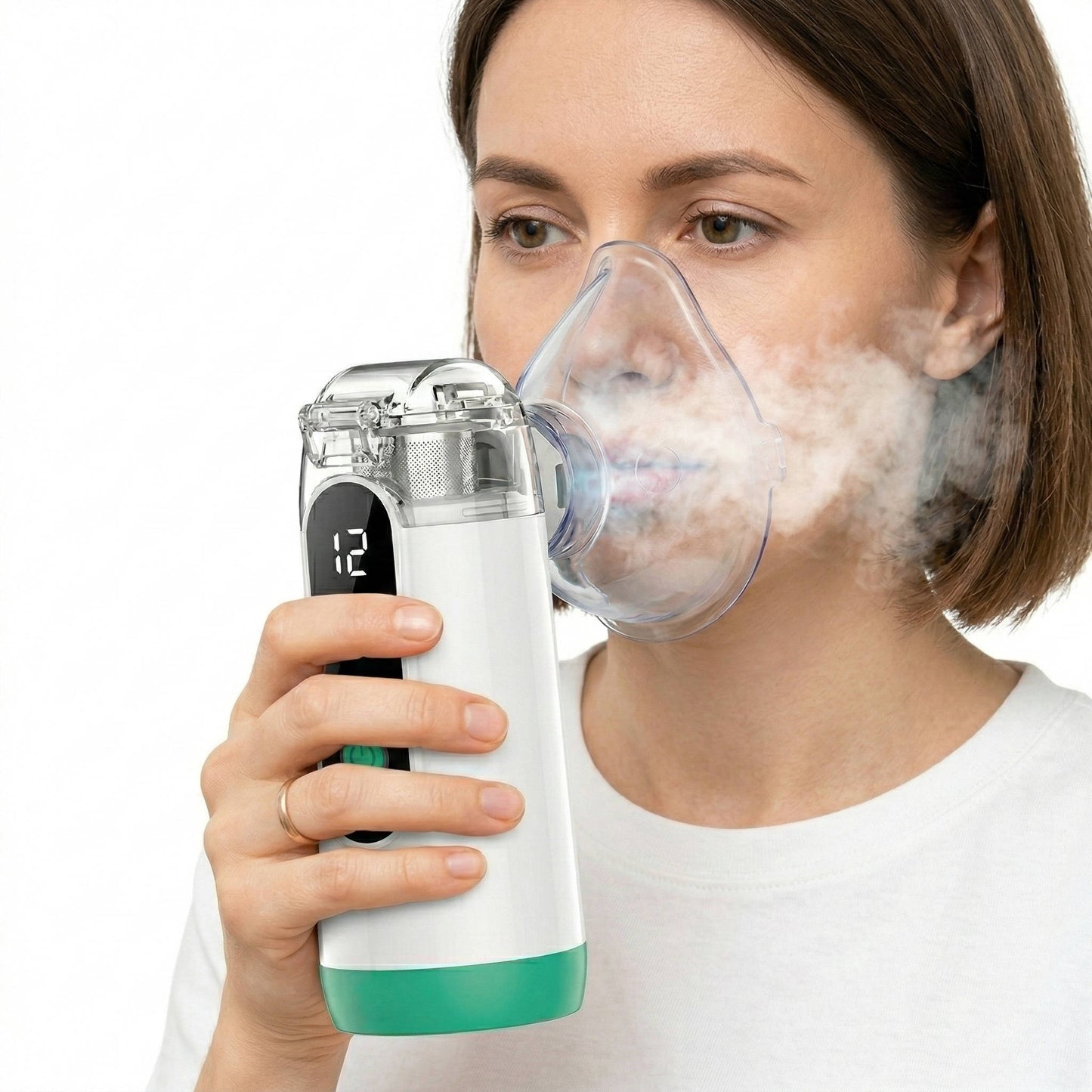 Compact USB Rechargeable Mist Vaporizer with User-Friendly Display