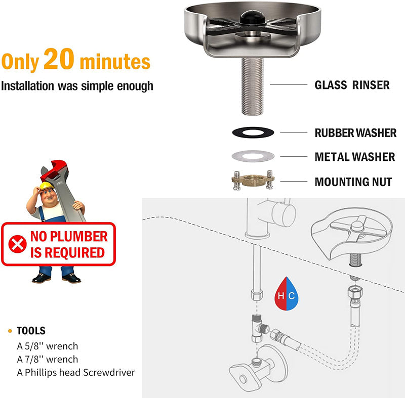 Effortless Cup Rinsing System with Versatile Spray Functionality