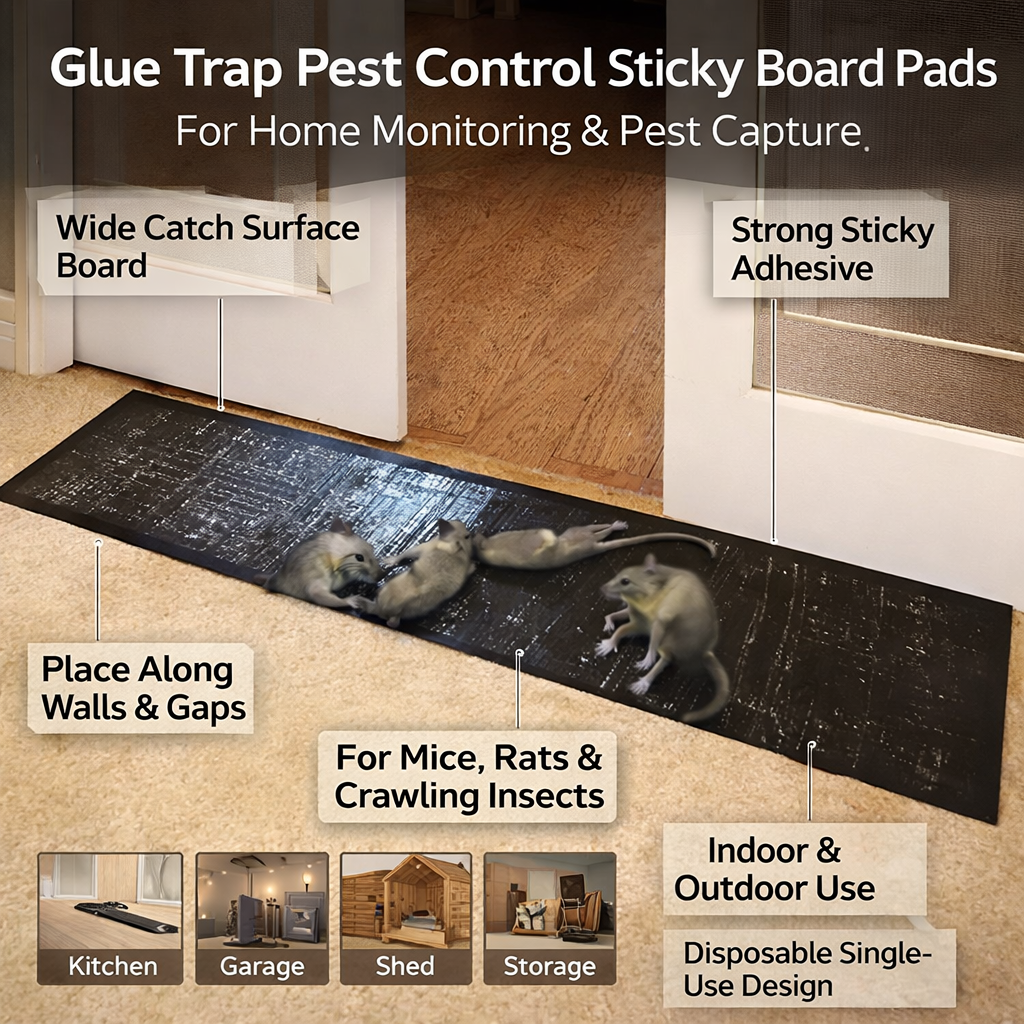 Effective Pest Capture Boards with Durable Adhesive and Waterproof Design