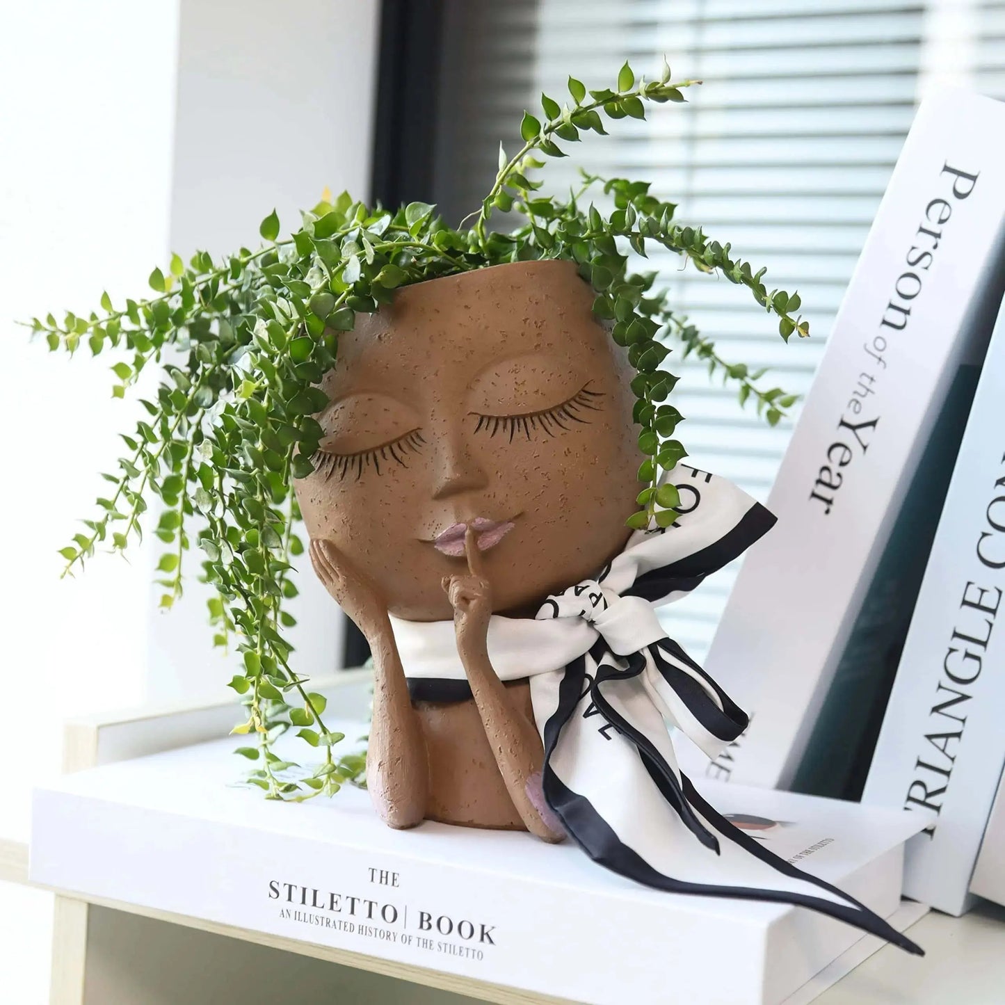 Charming Face Planter for Small Succulents and Herbs