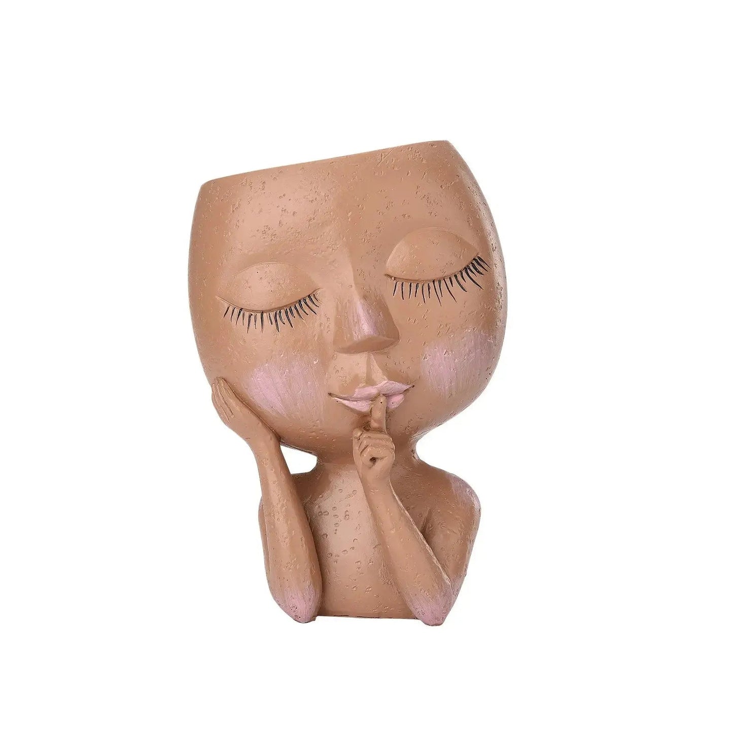 Charming Face Planter for Small Succulents and Herbs