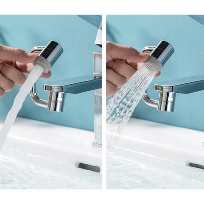 Flexible Faucet Extension with Dual Spray Options and 360° Rotation