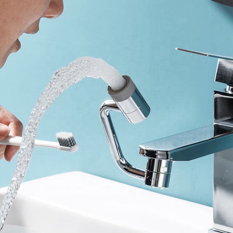 Flexible Faucet Extension with Dual Spray Options and 360° Rotation