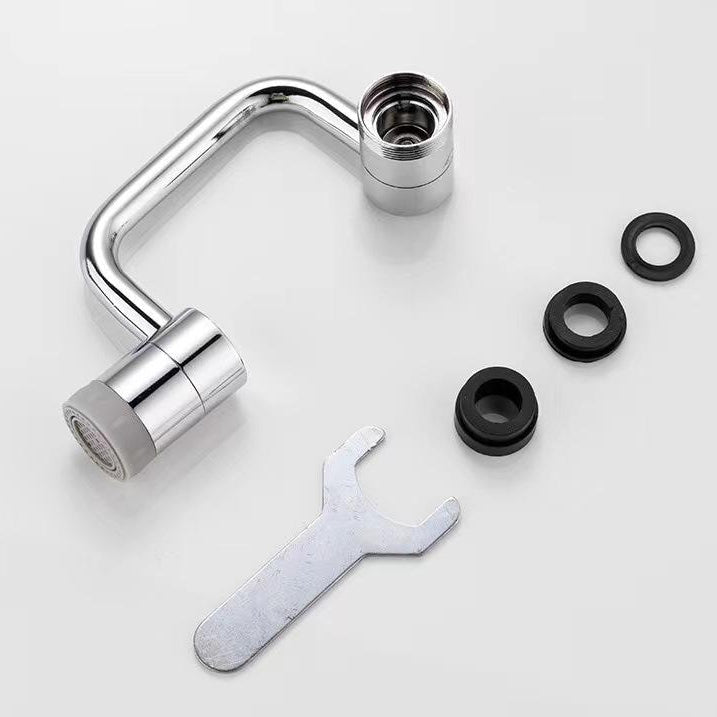 Flexible Faucet Extension with Dual Spray Options and 360° Rotation