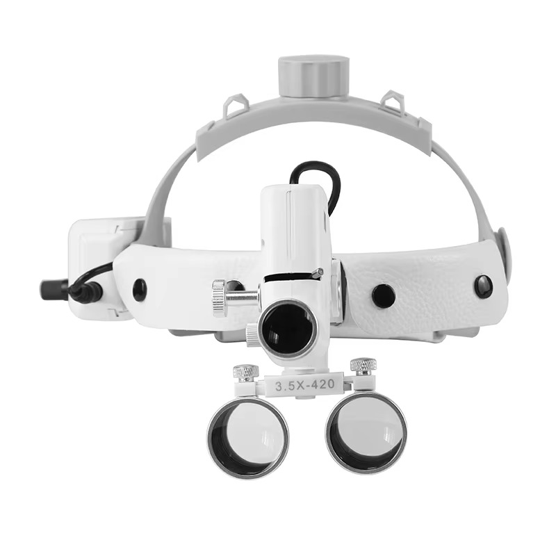 Precision LED Headlight with 3.5X Magnification & Adjustable Brightness