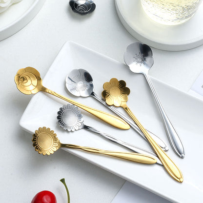 Elegant Floral Teaspoon Set – 8 Unique Pieces for Every Occasion