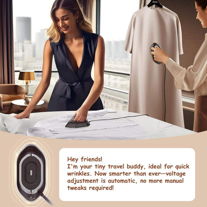 Compact Travel Iron with Fast Heating and Dual Pressing Modes