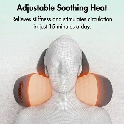 Therapeutic Neck Relief Pillow with Heat and Vibration