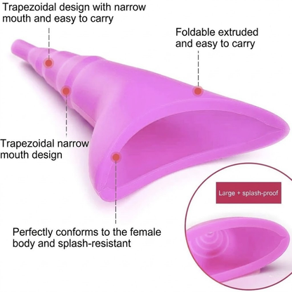 Portable Silicone Urinary Funnel for Women