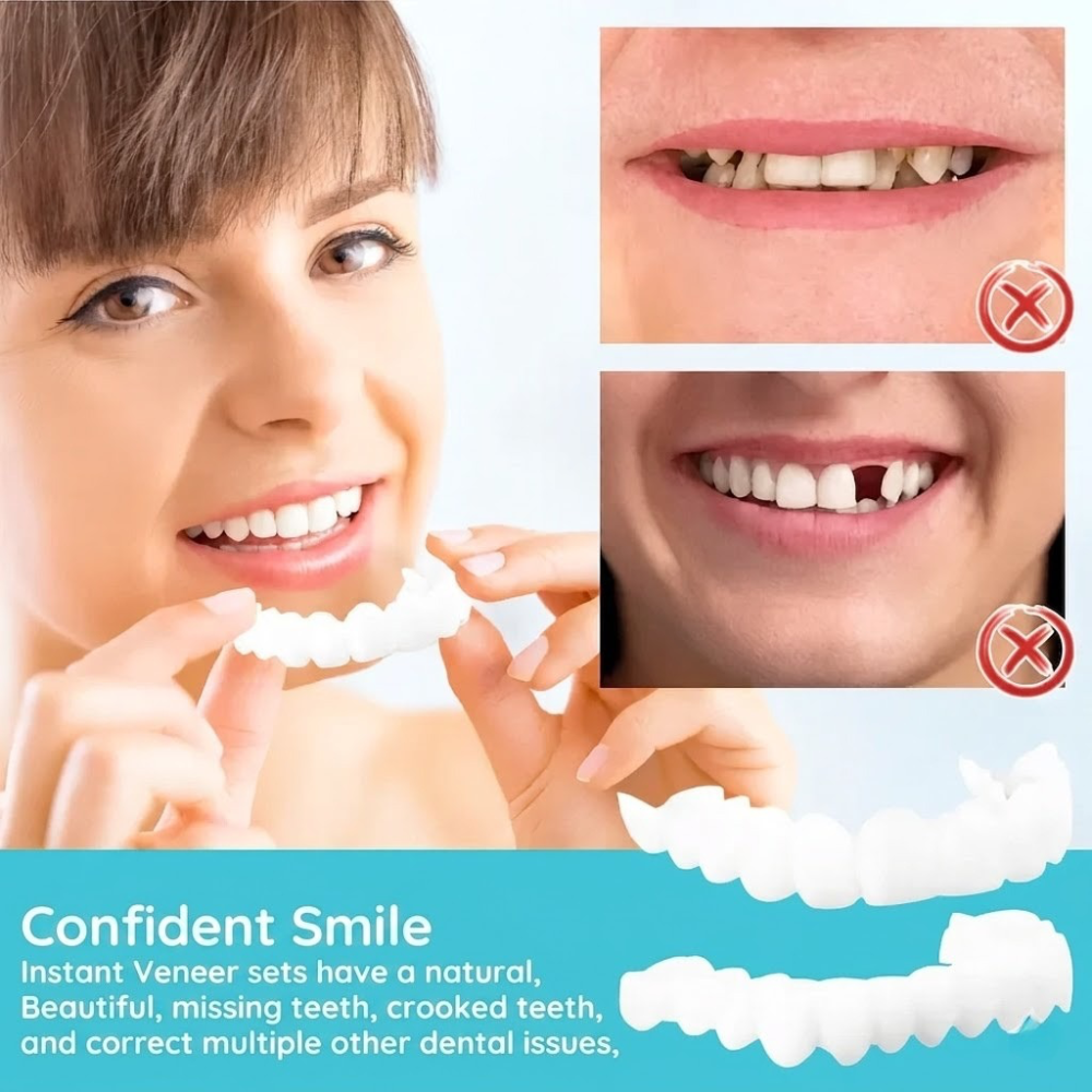 Instant Smile Enhancer with Adjustable Fit in Bright White